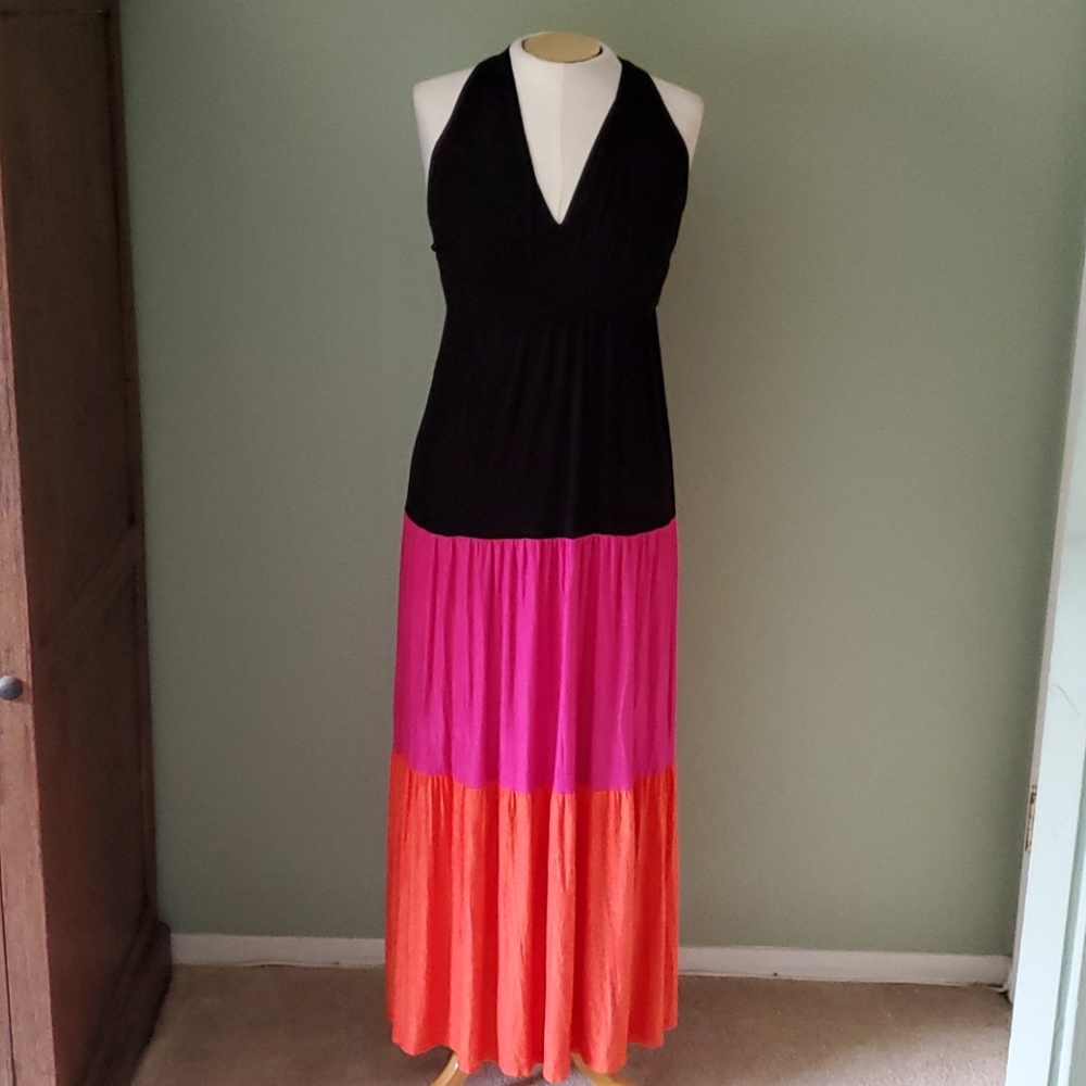 Moa Moa Multi-Color Maxi Dress